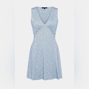 French Connection Light Blue Floral Mini Dress